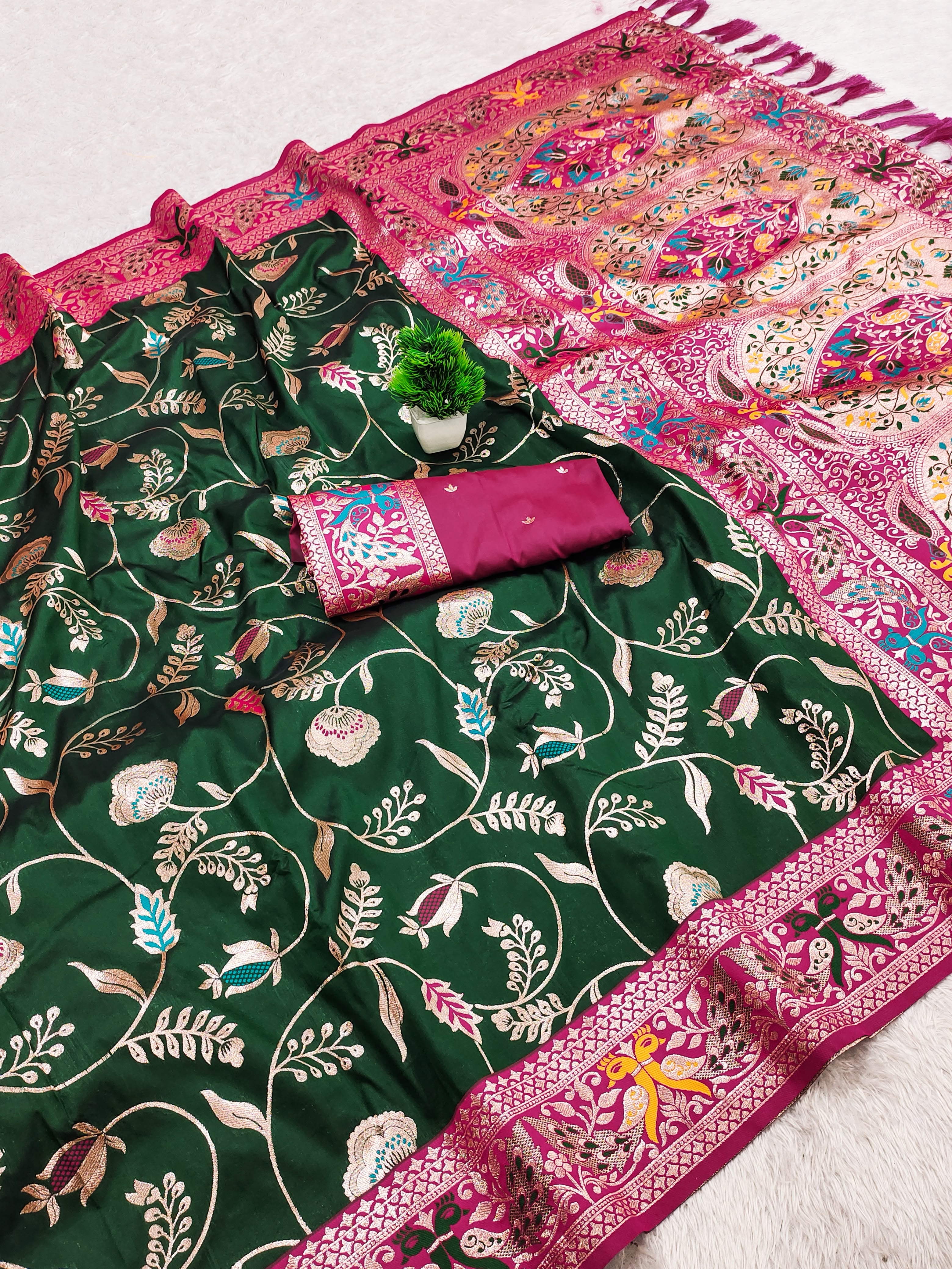 Traditional Soft Paithani Silk Saree
