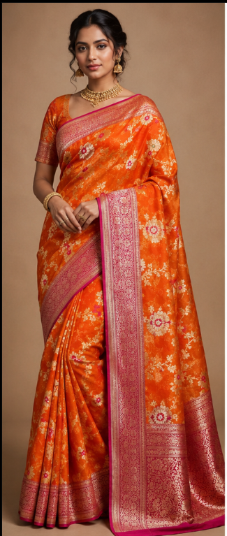 Georgette Silk Banarasi Saree