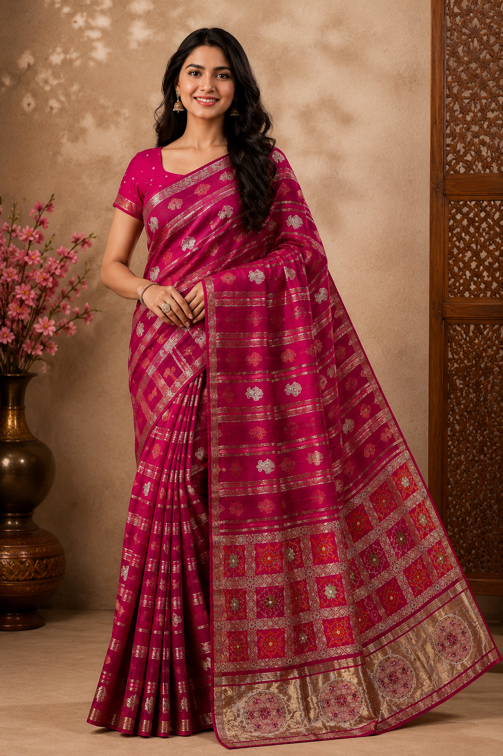 Premium Viscose Weaving Saree with Rich Pallu