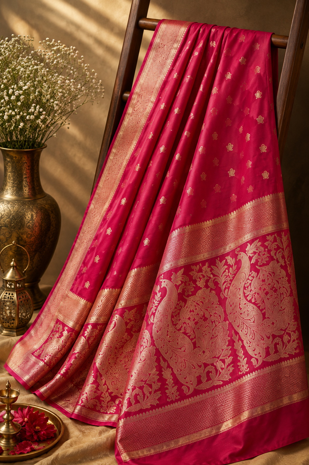Luxurious Satin Silk Saree