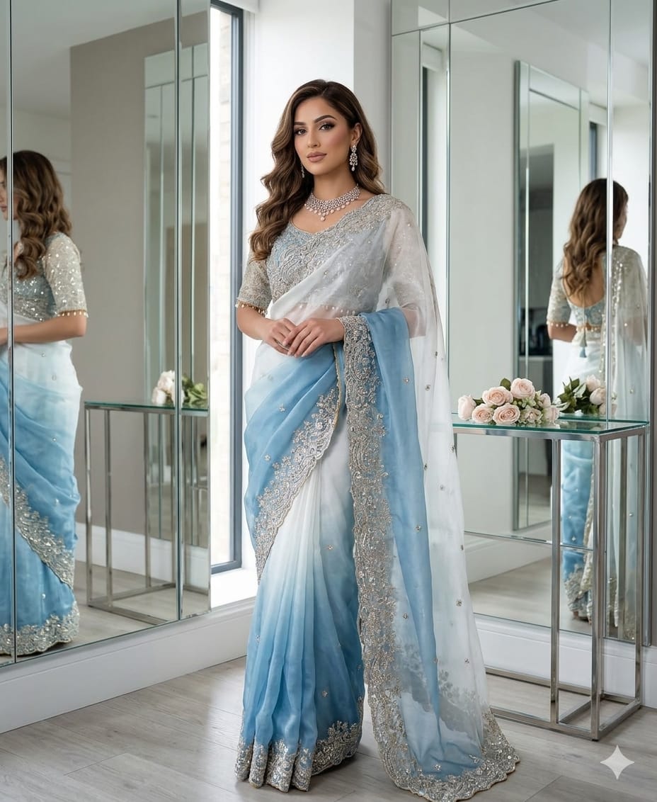 Fendy Satin Padding Saree