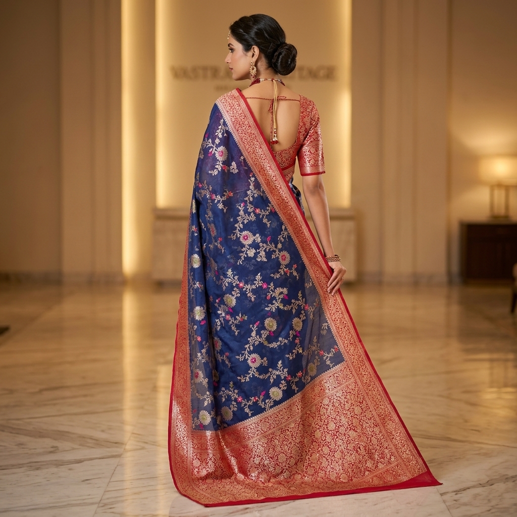Georgette Silk Banarasi Saree