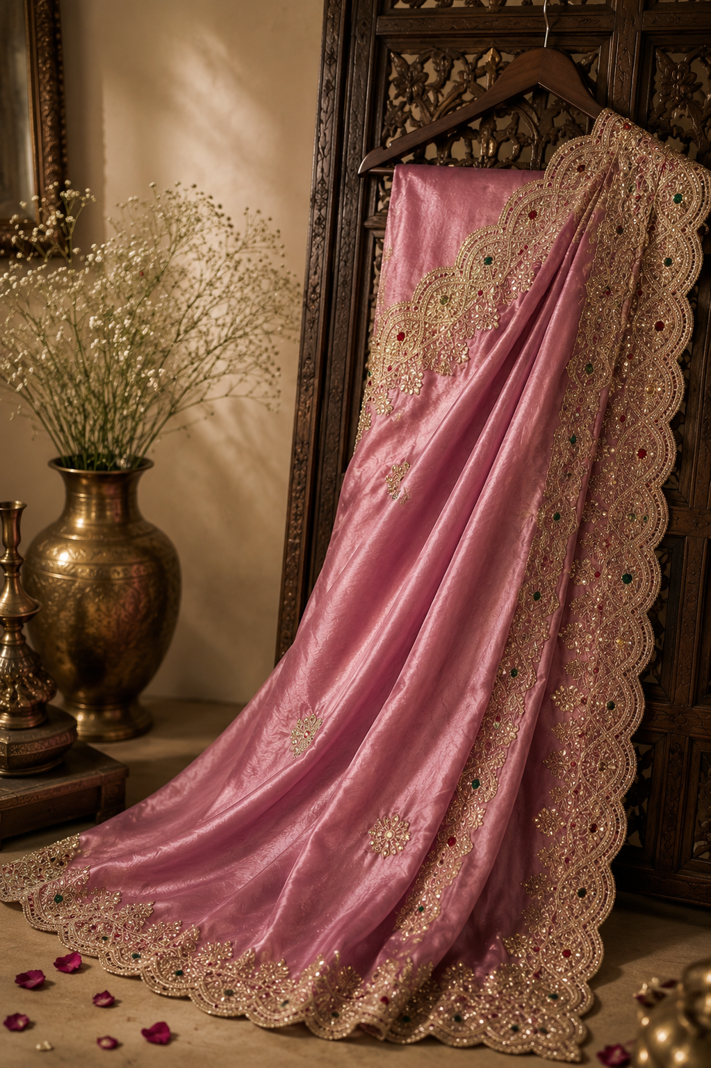 Designer Tissue Silk Saree with Heavy Zari