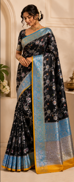 Georgette Silk Banarasi Saree