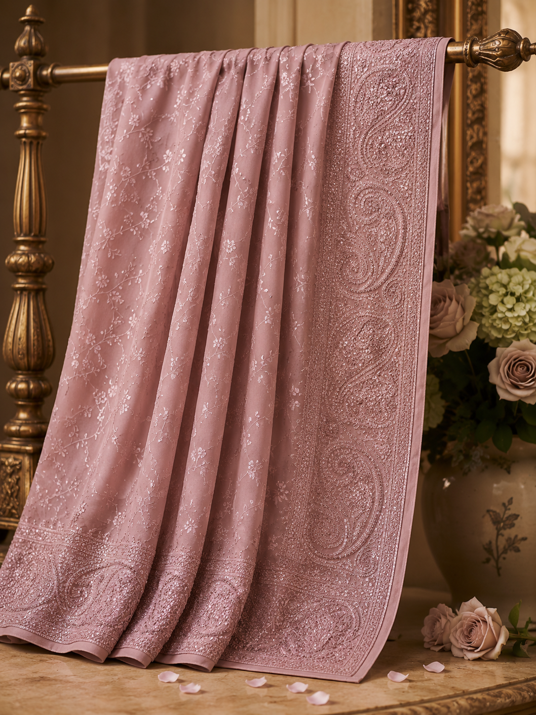 Georgette Saree with Heavy Zari