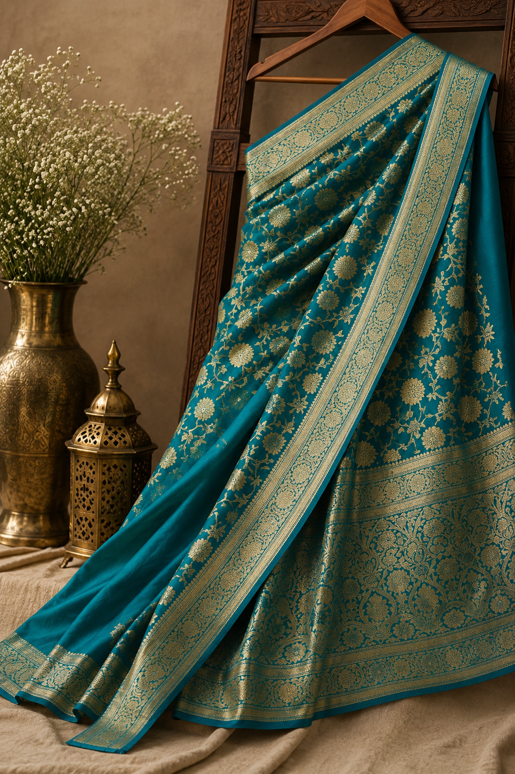 Luxurious Satin Silk Saree